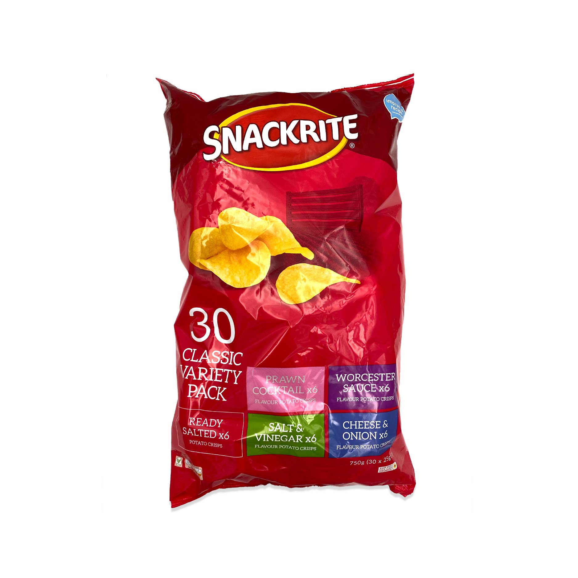 30 Classic Variety Pack 30x25g Snackrite